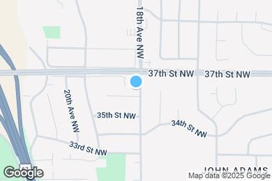 Map image of the property - 1807 36th St NW