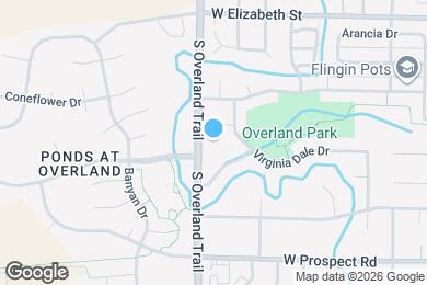 Map image of the property - 1302 S Overland Trail