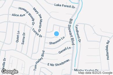 Map image of the property - 1319 Tonya Dr