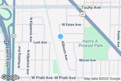 Map image of the property - 7014 N Kilbourn Ave