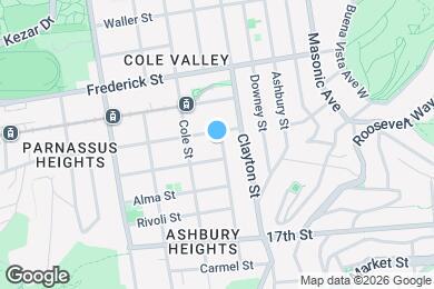 Map image of the property - 419 Belvedere St