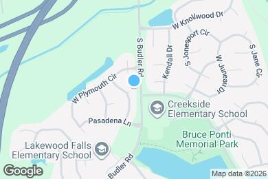 Map image of the property - 13817 S Petersburg Dr