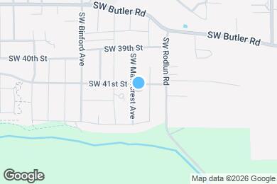 Map image of the property - 4124 SW Mawrcrest Ave