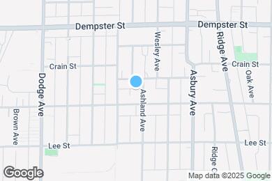 Map image of the property - 1116 Ashland Ave