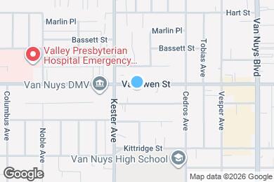 Map image of the property - 14826 Vanowen St
