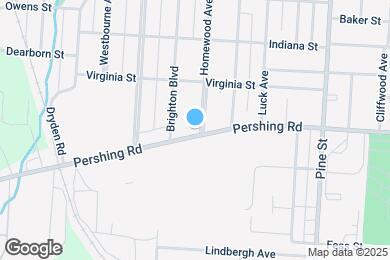 Map image of the property - 1205 1/2 Pershing Rd