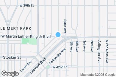 Map image of the property - 2826 W Martin Luther King Jr Blvd