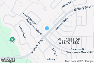 Map image of the property - 1218 Crossing Oaks