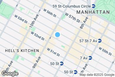 Map image of the property - 347 W 53rd St