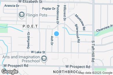 Map image of the property - 1121 Ponderosa Dr