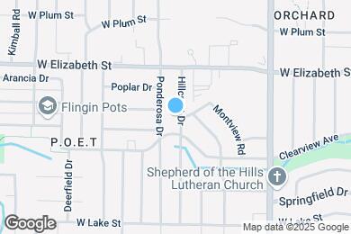 Map image of the property - 1041 Hillcrest Dr