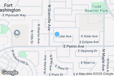 Map image of the property - 1599 E Solar Ave