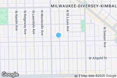 Map image of the property - 3534 W Wrightwood Ave