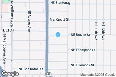 Map image of the property - 524 NE Brazee St