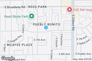 Map image of the property - 1750 E 6th Ave