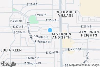 Map image of the property - 3764 E 27th Pl