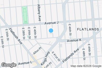 Map image of the property - 1170 E 43rd St