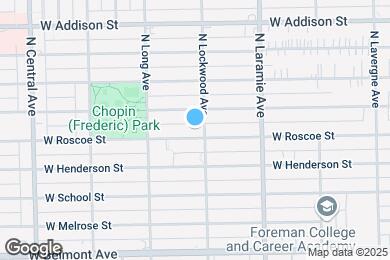 Map image of the property - 5306 W Roscoe St