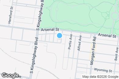 Map image of the property - 3133 Lackland Ave