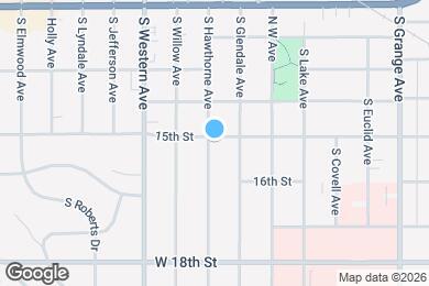 Map image of the property - 700 S Hawthorne Ave