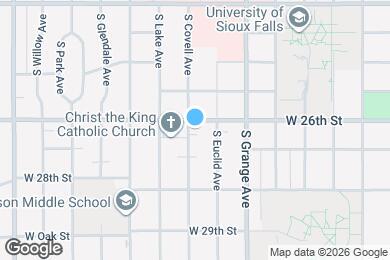 Map image of the property - 1804 S Covell Ave