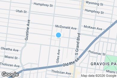 Map image of the property - 3704 Fairview Ave