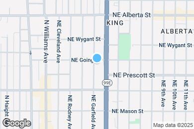 Map image of the property - 4536 NE Garfield Ave