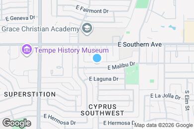 Map image of the property - 1140 E Malibu Dr