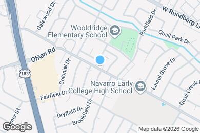 Map image of the property - 8901 Tronewood Dr