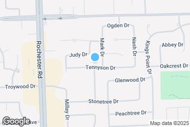 Map image of the property - 1291 Tennyson Dr