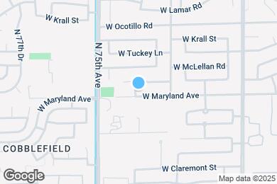 Map image of the property - 7350 W Maryland Ave