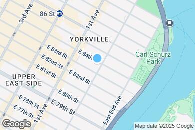 Map image of the property - 1577 York Ave