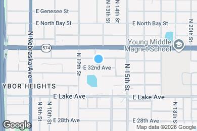 Map image of the property - 1304 E 32nd Ave