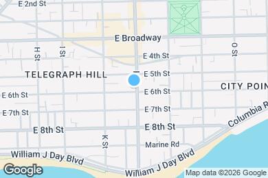 Map image of the property - 626 E 6th St