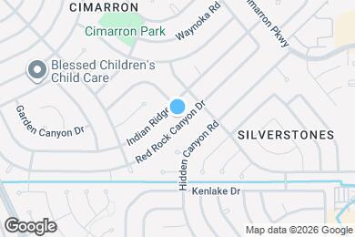 Map image of the property - 1022 Red Rock Canyon Dr