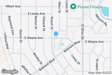 Map image of the property - 821 E Wayne Ave