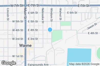 Map image of the property - 321 E 4th St