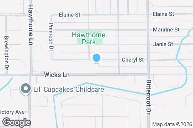 Map image of the property - 1412 Cheryl St