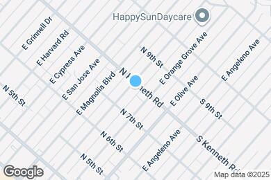 Map image of the property - 732 E Palm Ave