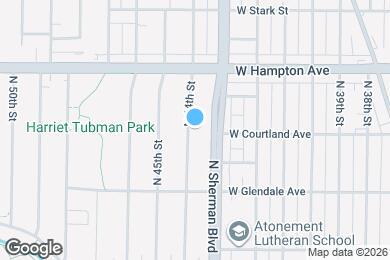 Map image of the property - 4702 N 44th St