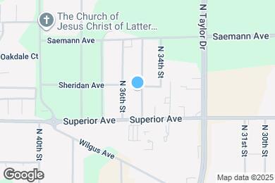 Map image of the property - 1542 N 35th St