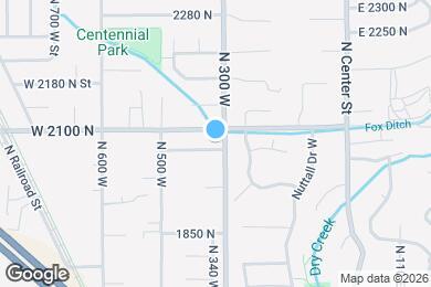 Map image of the property - 328 W 2070 N