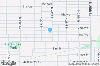 Map image of the property - 2124 1st Ave