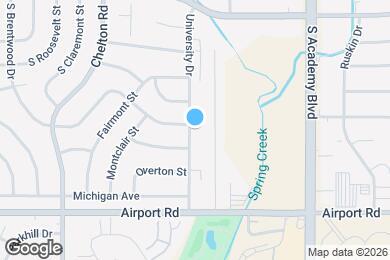 Map image of the property - 203 University Dr