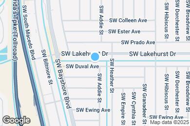 Map image of the property - 657 SW Duval Ave