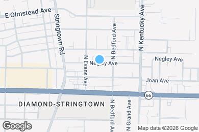 Map image of the property - 825 Negley Ave