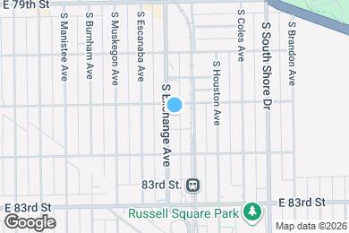 Map image of the property - 8113 S Exchange Ave