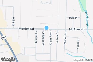 Map image of the property - 2823 McAfee Rd