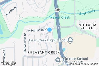 Map image of the property - 10252 West Dartmouth Avenue