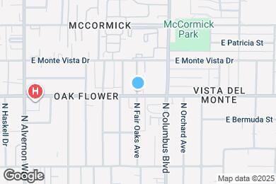 Map image of the property - 2804 N Fair Oaks Ave